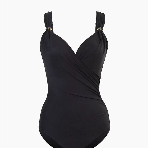 Miraclesuit Black One Piece Swimsuit NWT - Picture 6 of 10